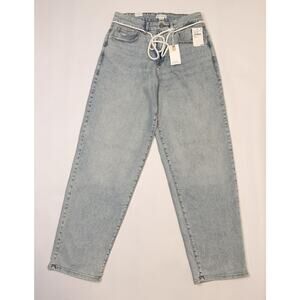 Good American Jeans Womens 2/26 Light Wash Good 90s Loose Low Rise Drawstring